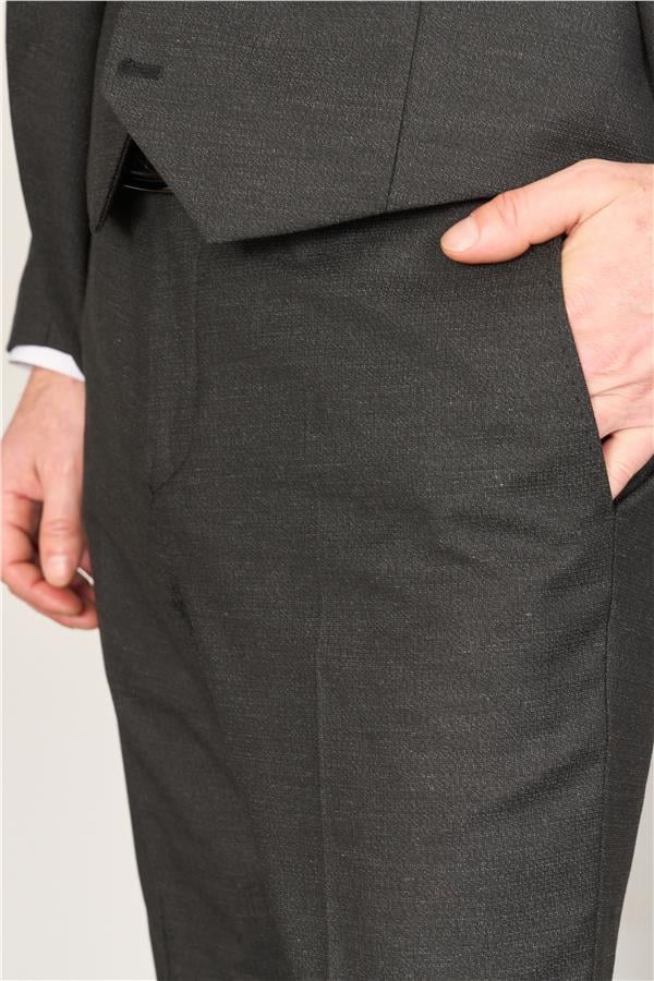 Kagi Siyah Erkek Pamuk Polyester Modena Yelekli Takım