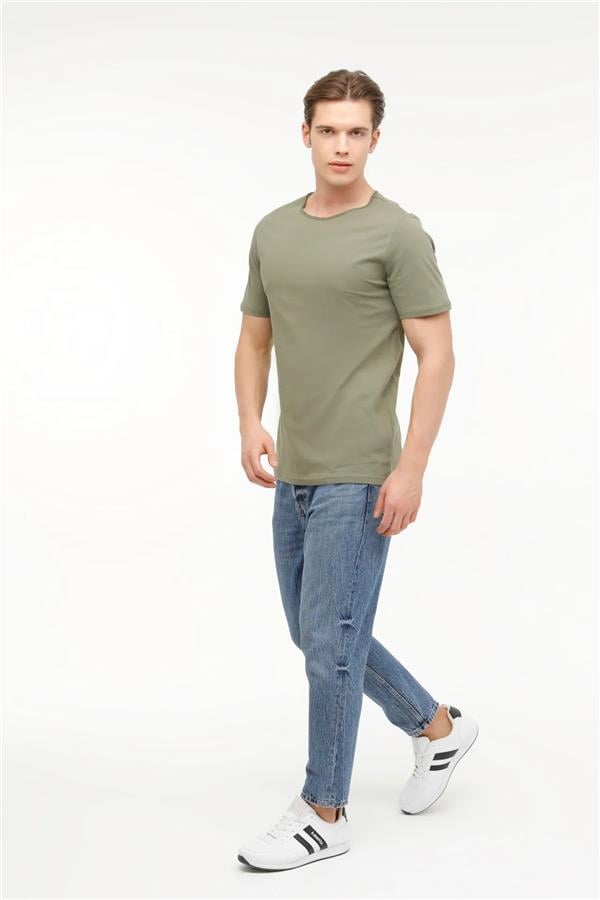 Kınetıx A10150993708010 4M M-Sn234 Bsc Raw Edge 4Fx Haki Erkek T-Shirt