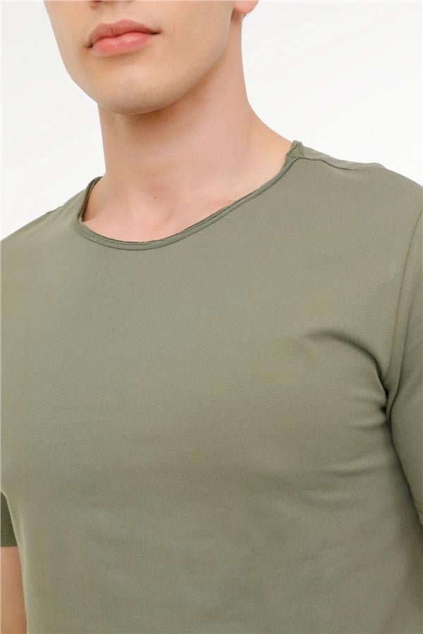 Kınetıx A10150993708010 4M M-Sn234 Bsc Raw Edge 4Fx Haki Erkek T-Shirt