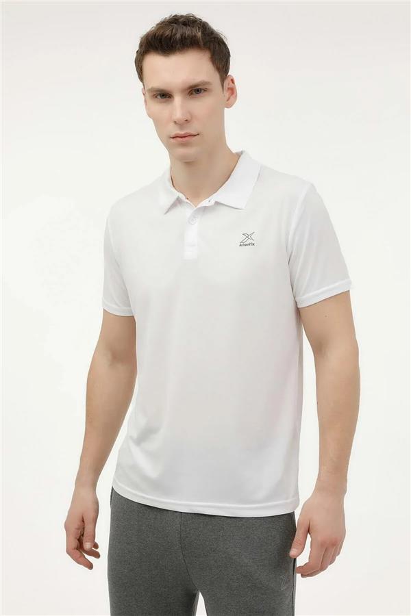Kınetıx A10150994408010 4M M-Sn328 Pes T-Shirt 4Fx Beyaz Erkek Polo T-Shirt