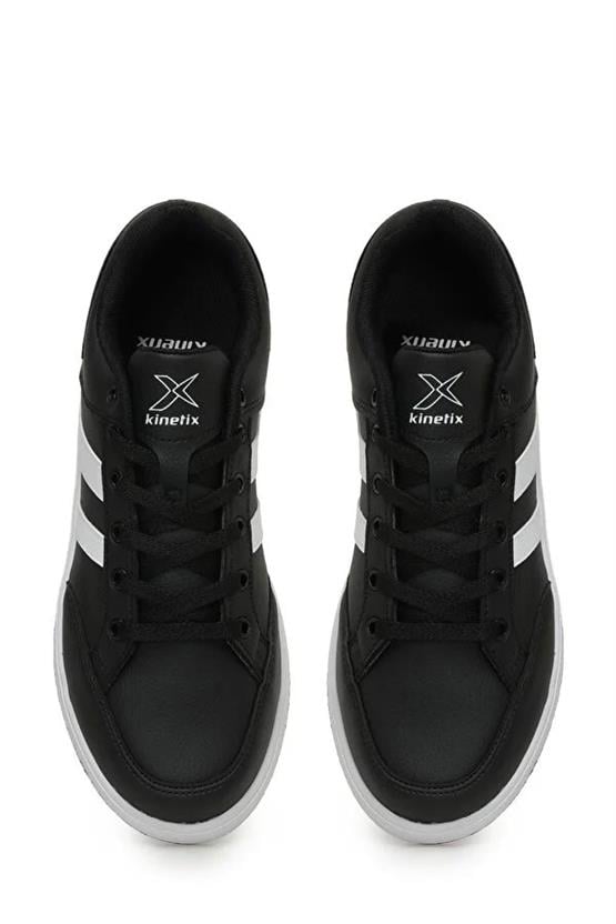 Kinetix Kort Pu 3Pr Siyah Beyaz Erkek Sneaker Ayakkabı