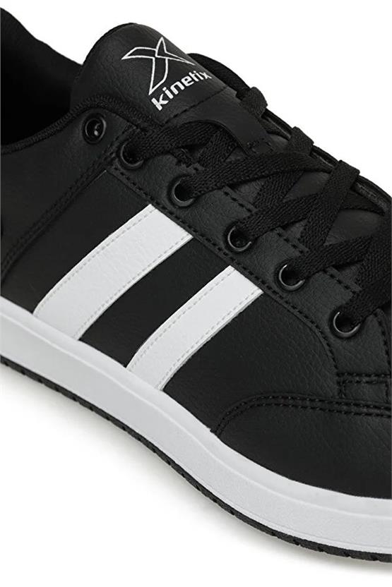 Kinetix Kort Pu 3Pr Siyah Beyaz Erkek Sneaker Ayakkabı
