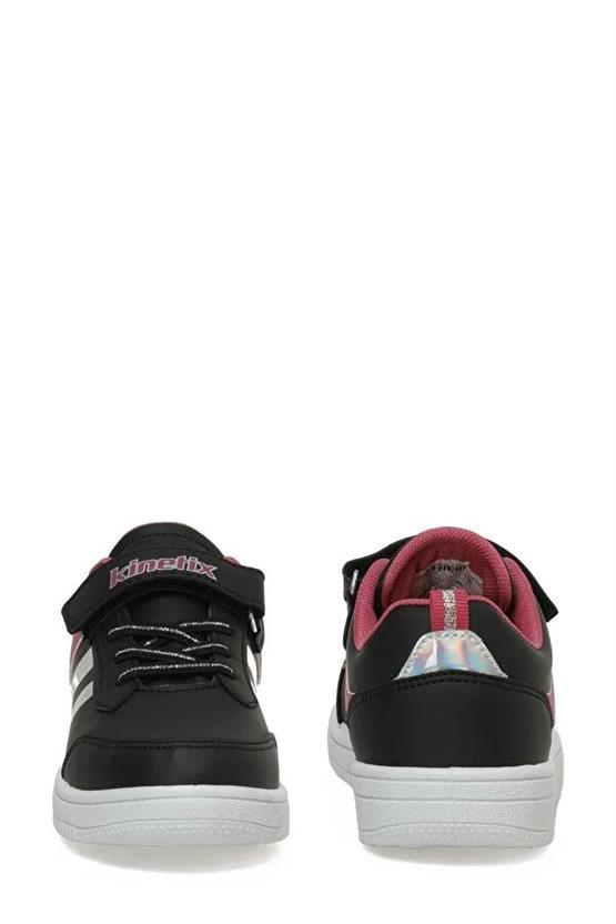 Kinetix Luna 3Pr Siyah Fuşya Gümüş Filet Kız Çocuk Sneaker Ayakkabı