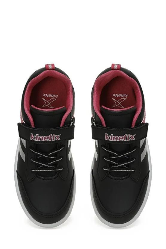 Kinetix Luna 3Pr Siyah Fuşya Gümüş Filet Kız Çocuk Sneaker Ayakkabı