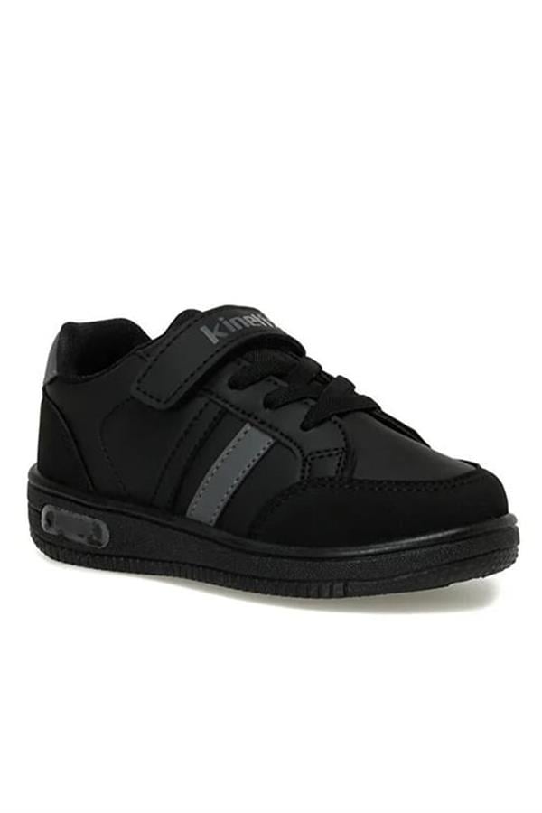Kinetix Malıbu Pu Boy 3Pr Siyah K Gri Patik Erkek Çocuk Sneaker Ayakkabı