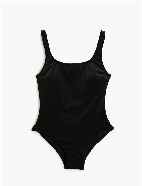Koton Y23 3Sak20002Bm Sıyah 999 Kadın Elastan Swımwear Mayo