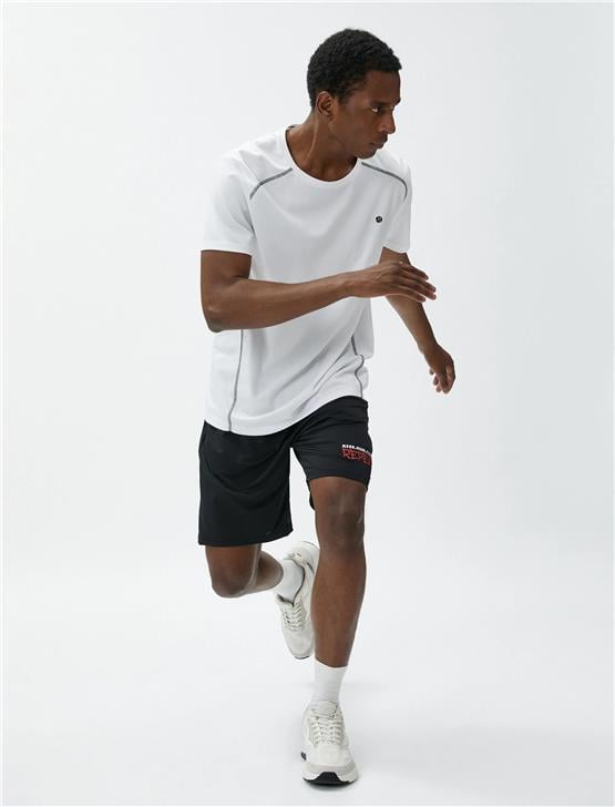 Koton 3Sam40030Nk 999 Siyah Erkek Elastan Jersey Short