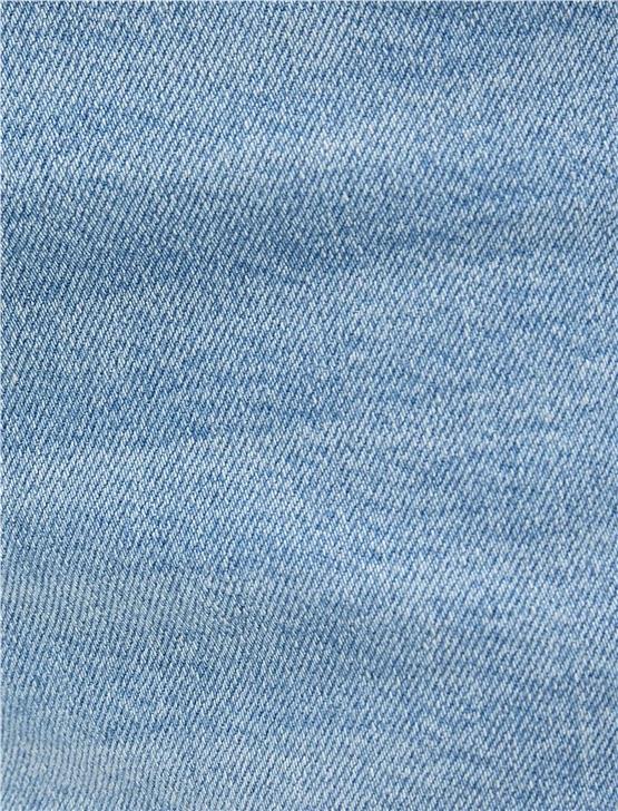 Koton 3Sam40208Nd Açık İndigo 600 Erkek Pamuk Denim Short