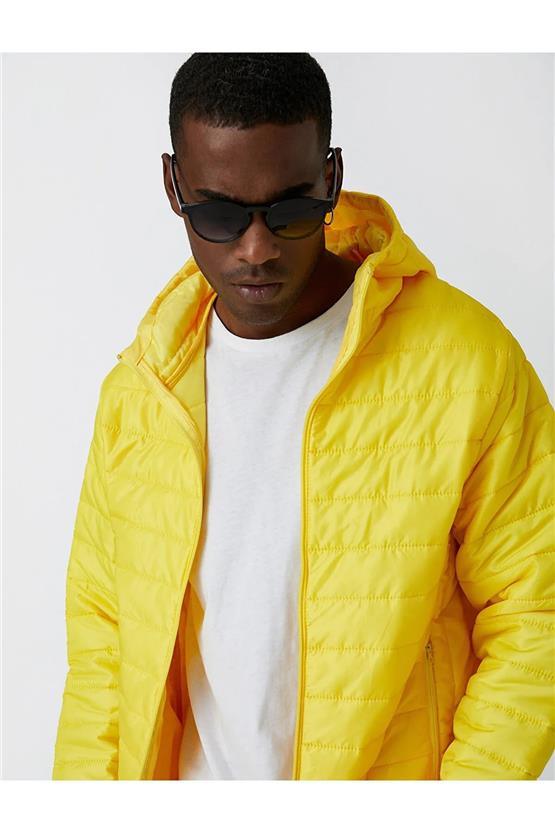Koton 3Wam20155Hw Sari 161 Erkek Polyester Outerwear Ceket