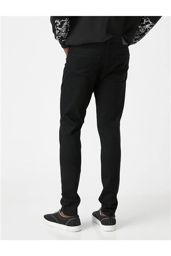 Koton 3Wam40011Bd Siyah 999 Erkek Pamuk Denim Skinny Pantolon