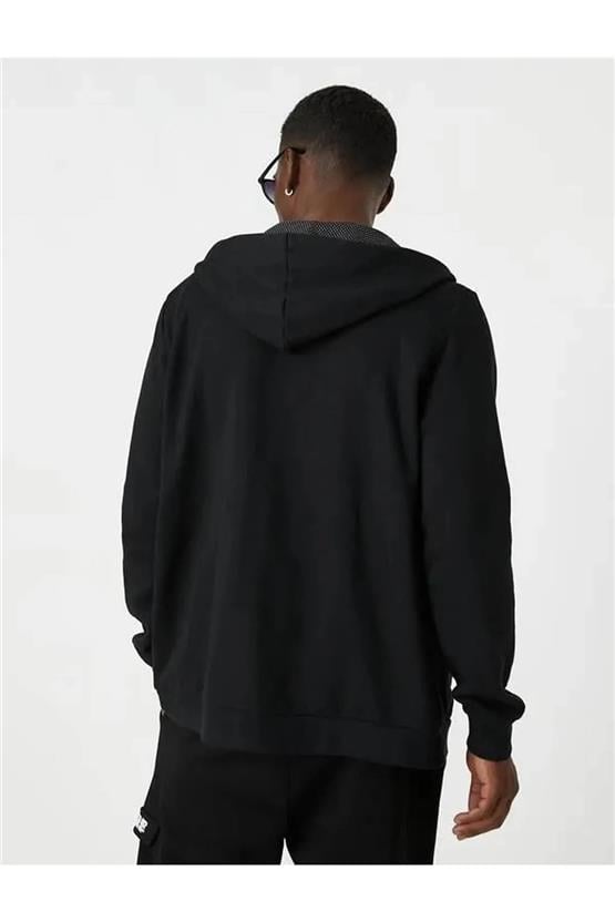 Koton 3Wam70107Mk Siyah 999 Erkek Pamuk Jersey Sweatshirt