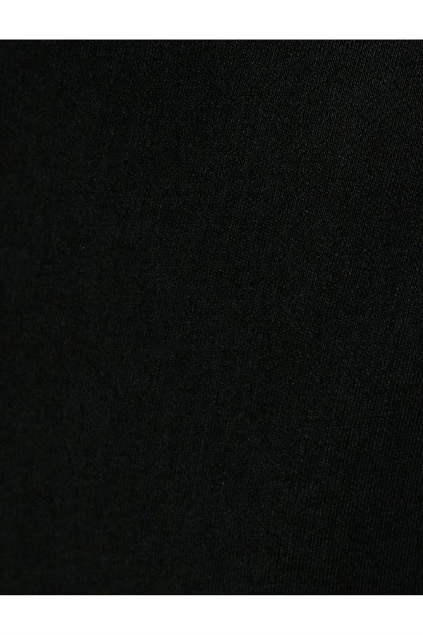 Koton 4Sak80001Uw 999 Siyah Kadın Dokuma Polyester Elbise