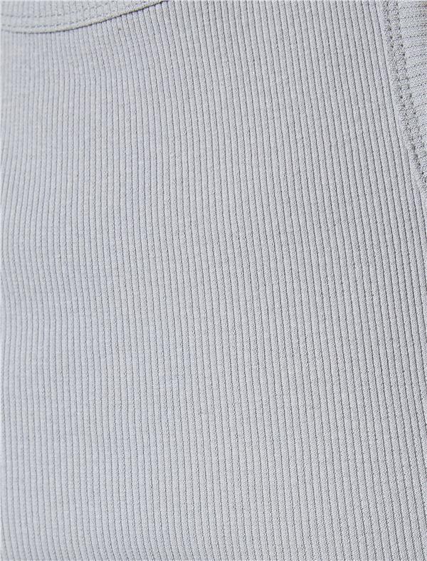 Koton 4Sal30065Ik 031 Gri Genç Kız Jersey Kolsuz Basic T-Shirt