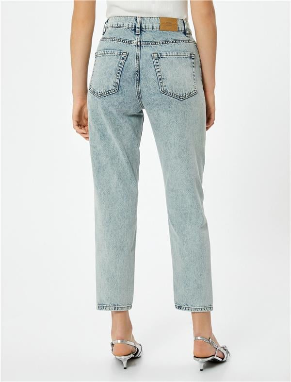 Koton 4Sal40012Md Bch Bleach Kadın Denim Pantolon