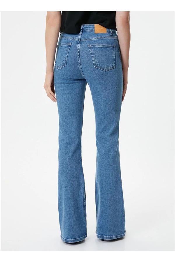 Koton 4Sal40306Md Mıd Orta İndigo Kadın Denim Pantolon