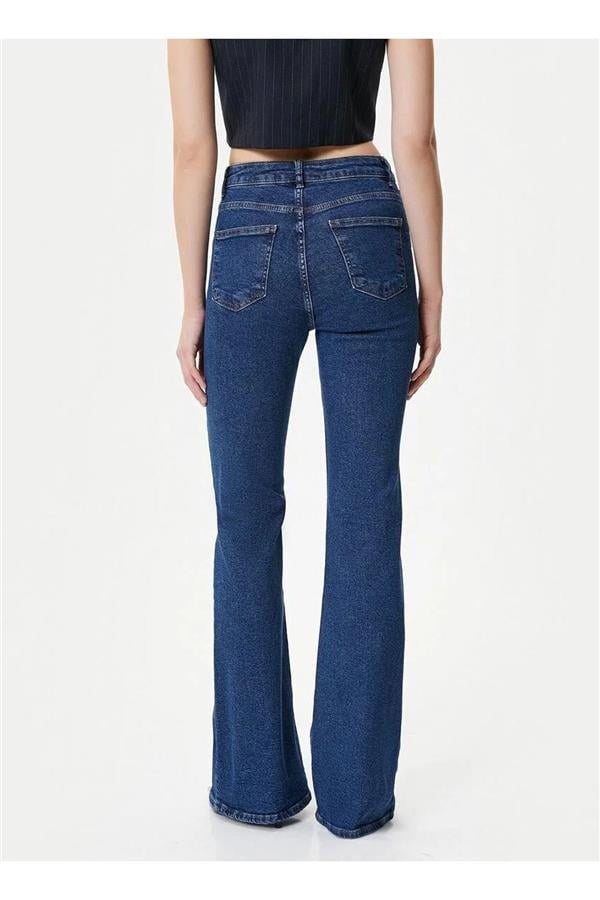 Koton 4Sal40314Md Mıd Orta İndigo Kadın Denim Pantolon