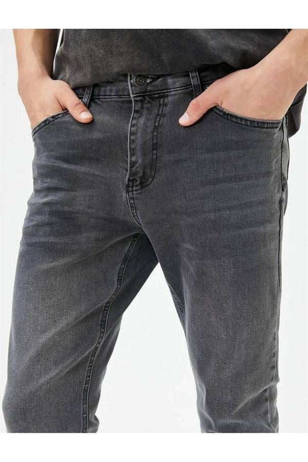Koton 4Sam40007Nd 999 Siyah Erkek Denim Pamuk Pantolon
