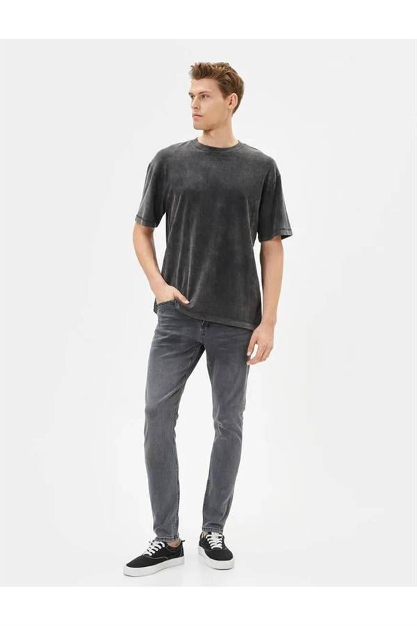 Koton 4Sam40007Nd 999 Siyah Erkek Denim Pamuk Pantolon