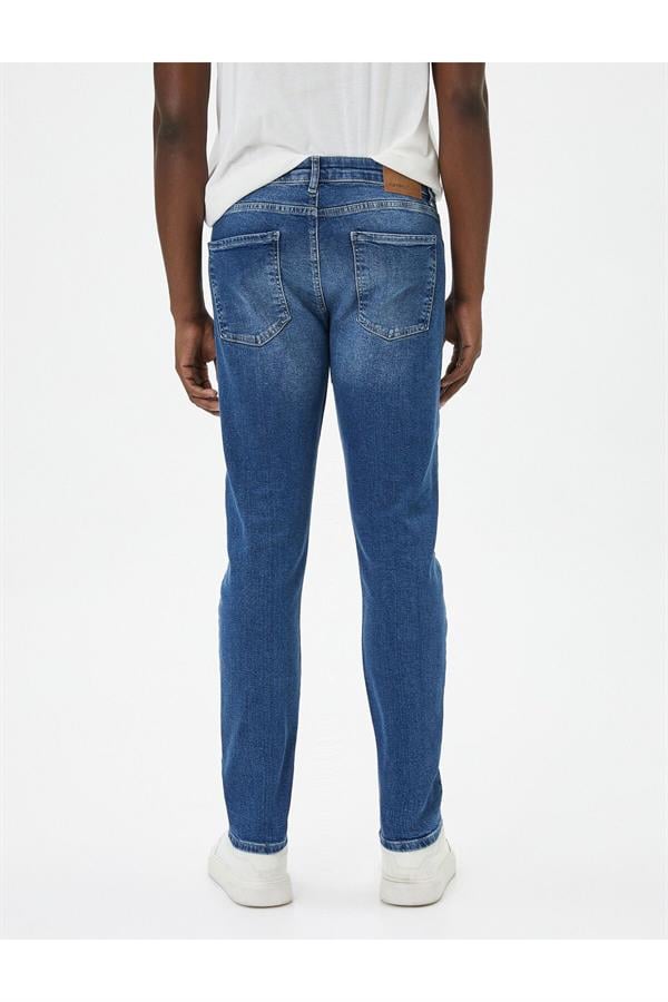 Koton 4Sam40011Nd 741 Koyu İndigo Erkek Denim Pamuk Pantolon