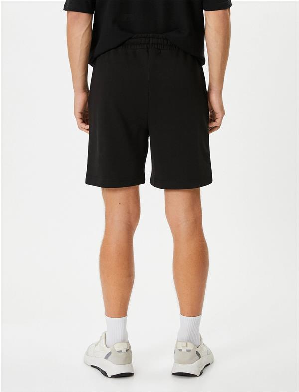 Koton 4Sam40037Mk 999 Siyah Erkek Jersey Şort