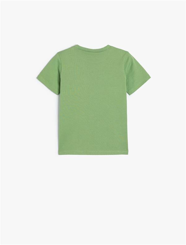Koton 4Smb10031Tk 774 Yesıl Erkek Bebek Jersey Kısa Kollu T-Shırt