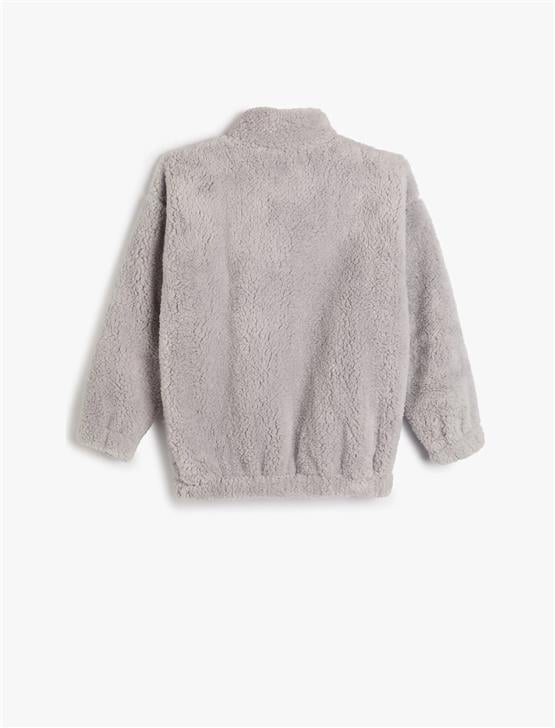 Koton 4Wkb10084Tk 031 Gri Erkek Çocuk Polyester Jersey Sweatshirt