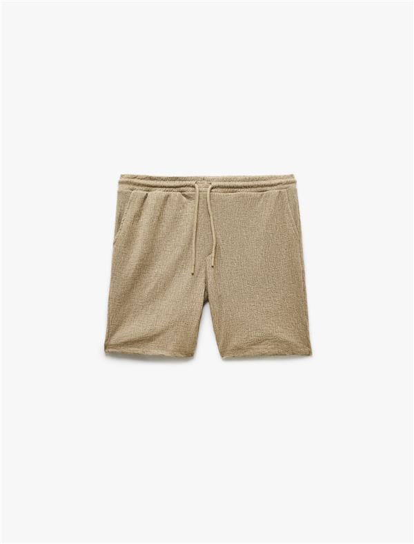 Koton 5Sam40006Mk 786 Yesıl Erkek Pamuk Jersey Short
