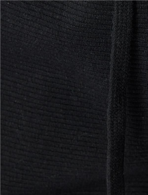 Koton 5Sam40007Mk 999 Sıyah Erkek Pamuk Jersey Short