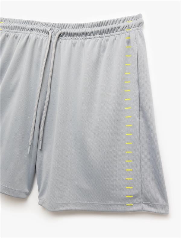 Koton 5Sam40031Nk 023 Grı Erkek Polıester Jersey Spor Short