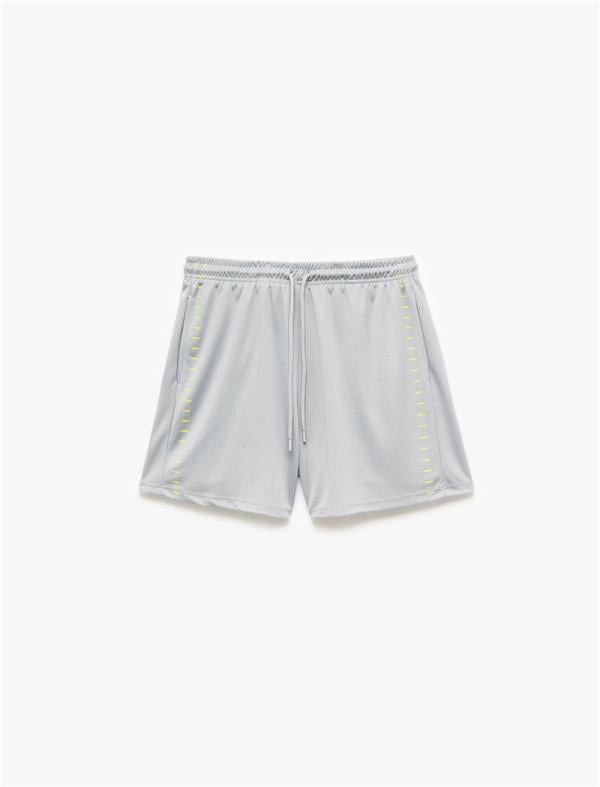 Koton 5Sam40031Nk 023 Grı Erkek Polıester Jersey Spor Short