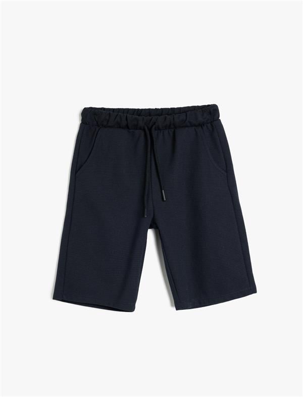 Koton 5Skb40015Tk 702 Lacıvert Erkek Cocuk Pamuk Jersey Short
