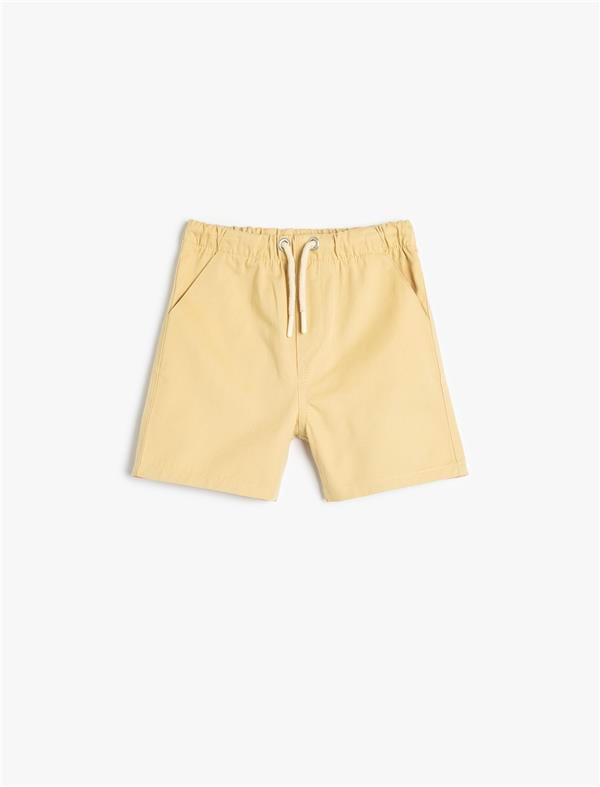 Koton 5Smb40029Tw 153 Sarı Erkek Bebek Pamuk Dokuma Short