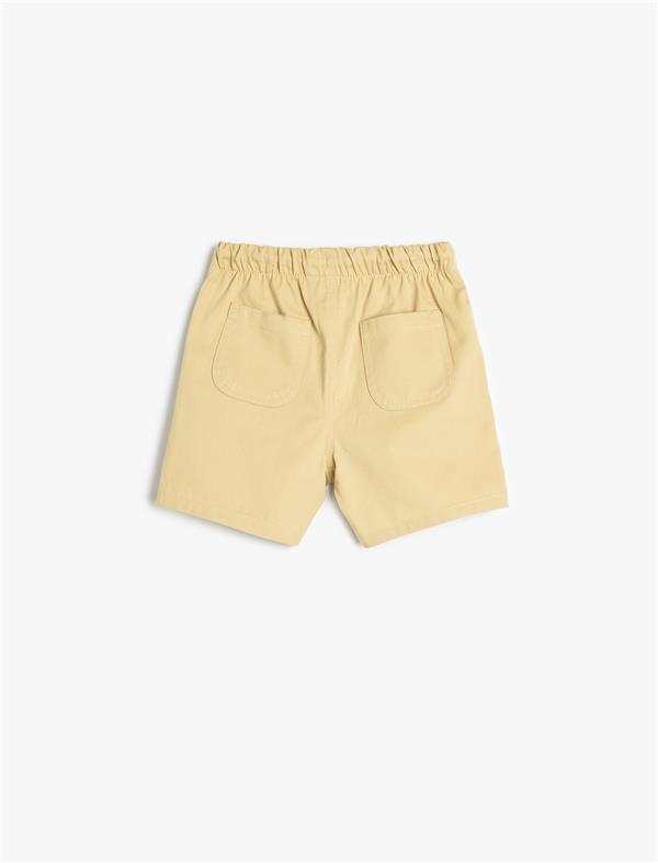 Koton 5Smb40029Tw 153 Sarı Erkek Bebek Pamuk Dokuma Short