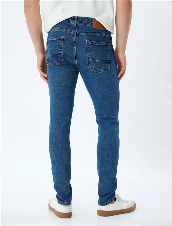 Koton 5Wam40075Id 741 Koyu Indıgo Erkek Denım Pantolon