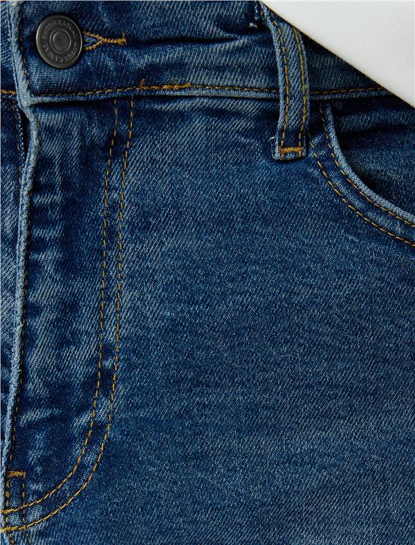 Koton 5Wam40075Id 741 Koyu Indıgo Erkek Denım Pantolon
