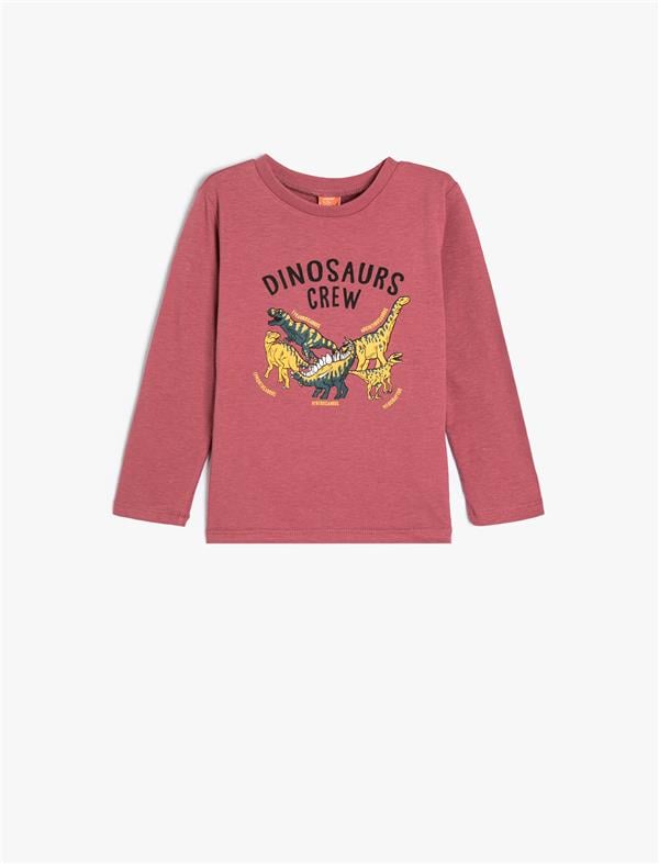 Koton 5Wmb10061Tk 958 Mor Erkek Bebek Pamuk Jersey Sweatshirt