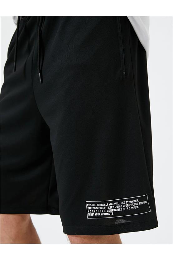 Koton Y23 4Wam40005Nk 999 Siyah Erkek Polyester Şort