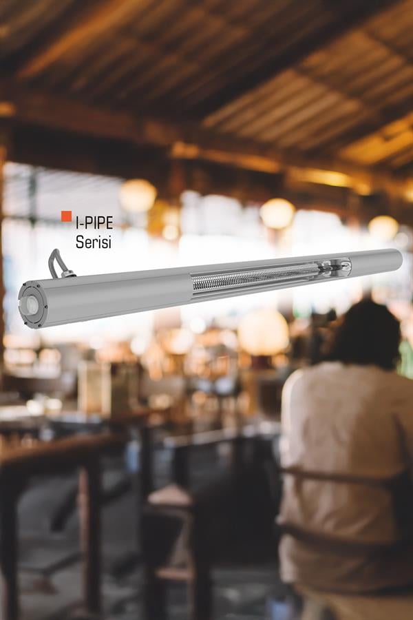 Kuas İ-Pipe 1500W Infrared Karbon Isıtıcı Tavan/Duvar Tipi Ayaksız