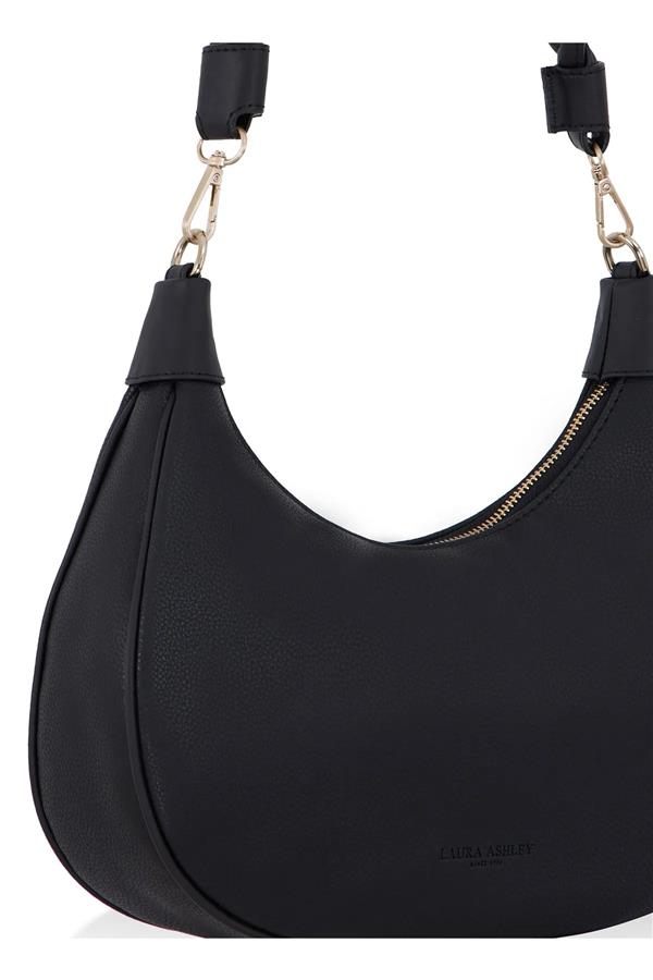 Laura Ashley Etna_1_Derı Sıyah Kadın Canta