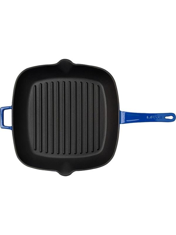 Lav Lv P Gt 2828 K0 Grıll Tava Metal Saplı Mavı 28*28