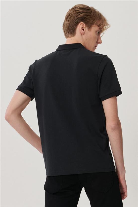 Lee L211810001 Siyah Erkek Polo T-shirt