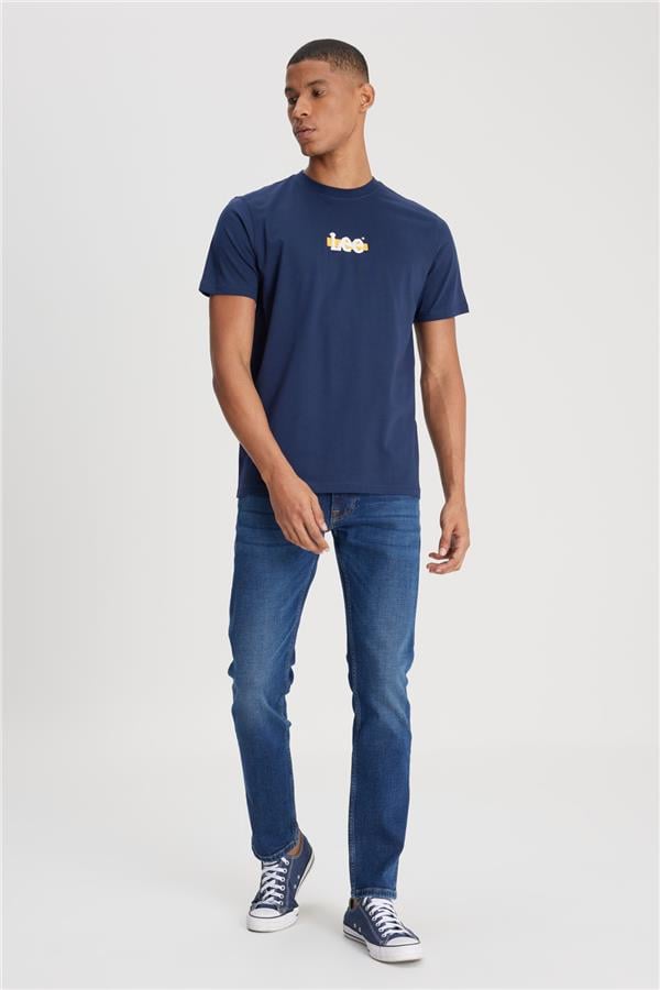 Lee L241521 410 Navy Erkek T-Shırt