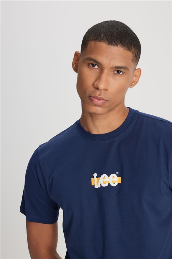 Lee L241521 410 Navy Erkek T-Shırt