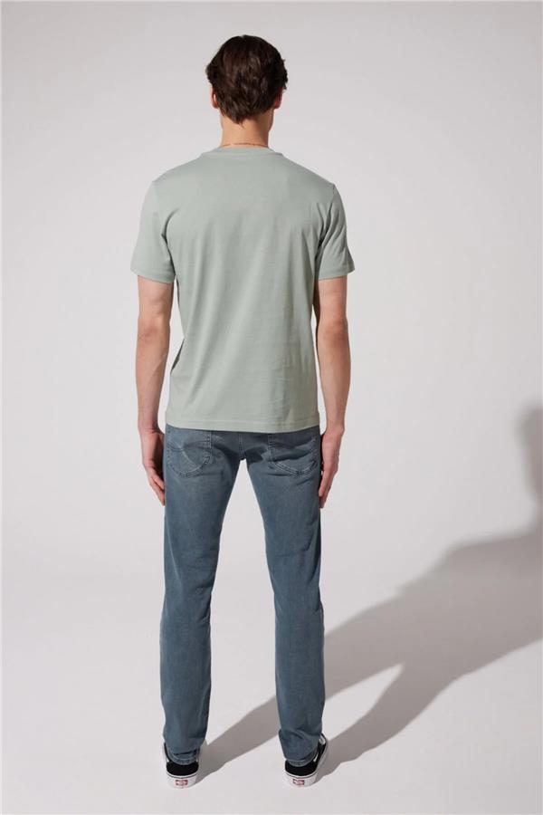 Lee L60Ufq 303 Mint Green Erkek Regular Bisiklet Yaka T-Shirt