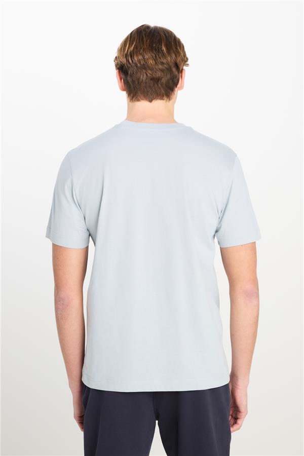Lee L60Ufq 475 Concrete Gray Erkek Regular Bısıklet Yaka Logo T-Shırt
