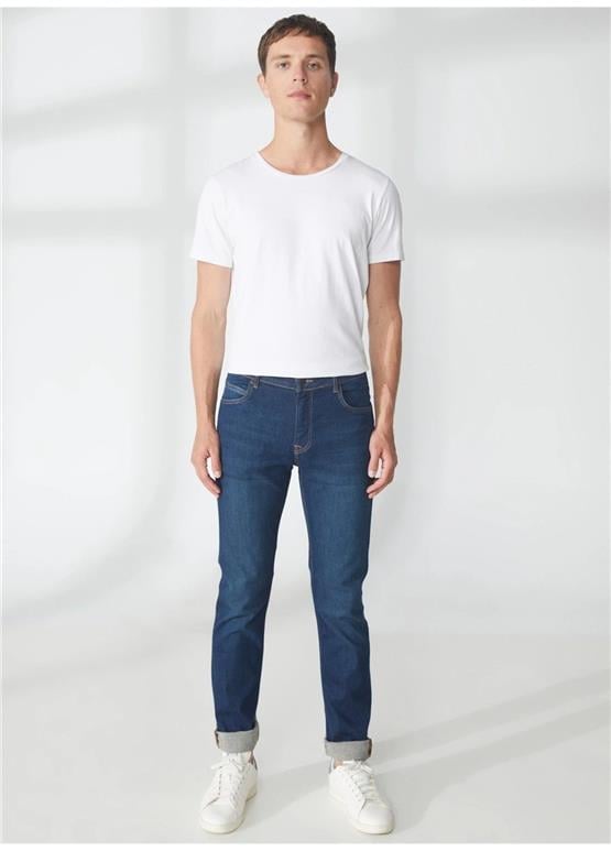 Lee L701027098 Koyu Taş Erkek Rıder Denim Jean Pantolon