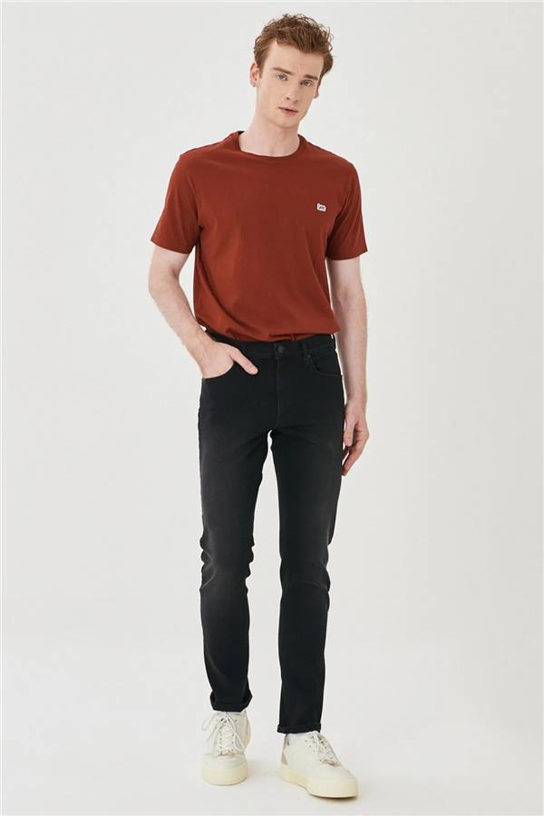 Lee L719012 L719 Luke 009 Venom Black Erkek Dusuk Bel Dar Paca Jean Pantolon