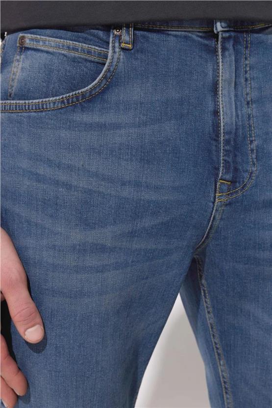 Lee L733007Xt Orta Mavi Erkek Austın Denim Jean Pantolon