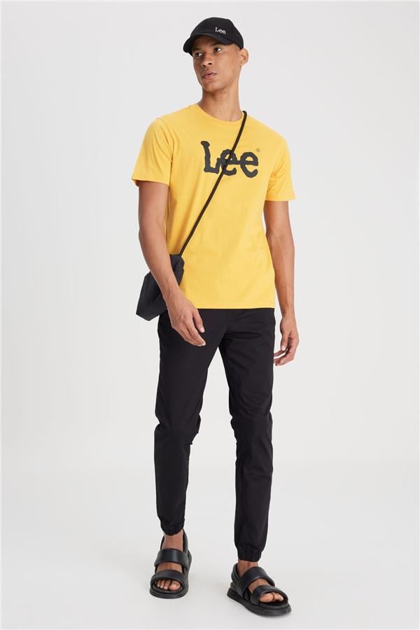 Lee LM04008001 Jogger 001 Black Erkek Regular Jogger Non Denim Pantolon