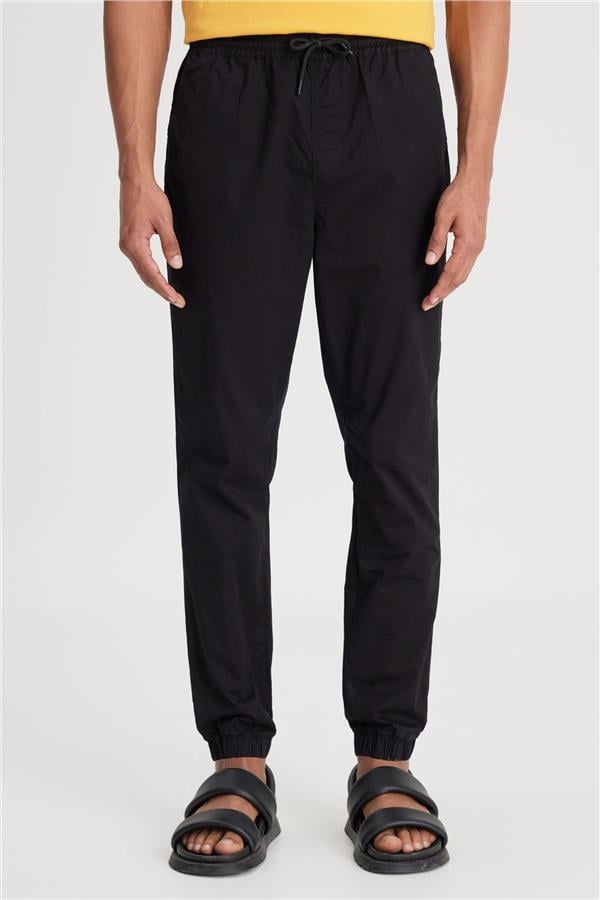 Lee LM04008001 Jogger 001 Black Erkek Regular Jogger Non Denim Pantolon